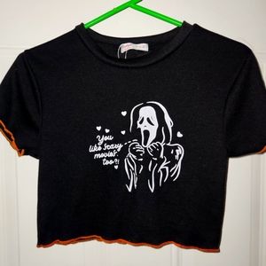 SCREAM halloween crop top